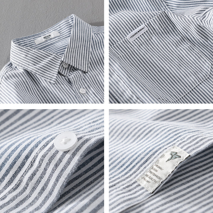 Herren Feines Cordhemd im Overshirt‑Stil mit Brusttasche, Relaxed Fit und feiner Wellenstruktur Echoarchiv