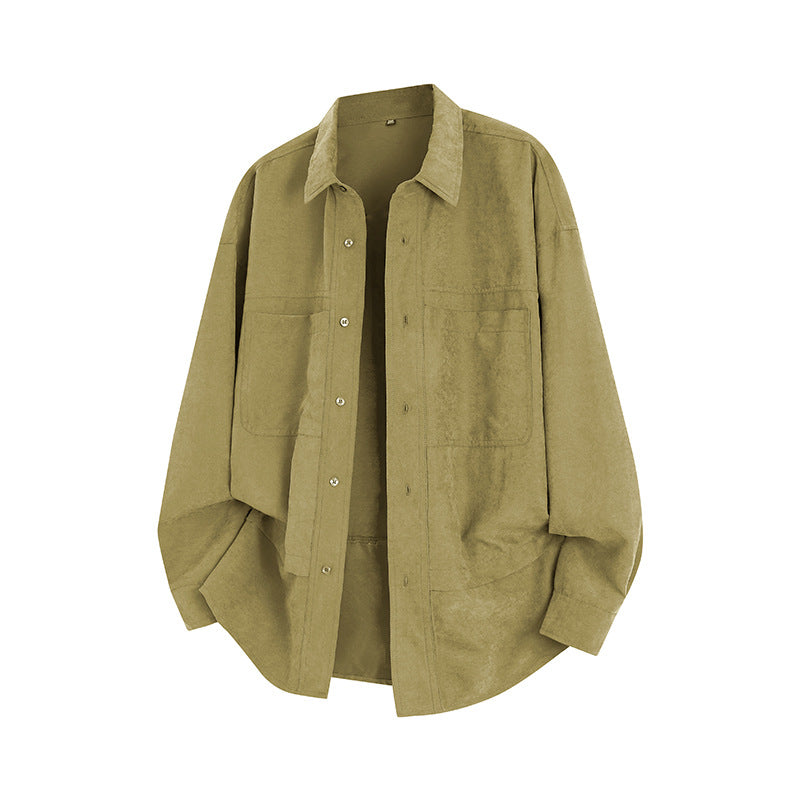 Herren lässige Overshirt-Jacke mit praktischen Brusttaschen Echoarchiv