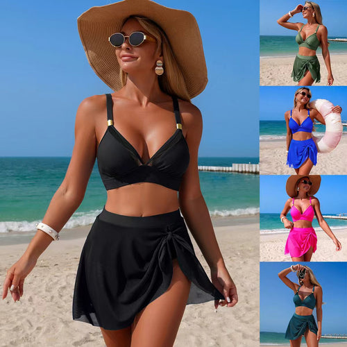 Damen Bikiniset mit elegantem Wickelrock Echo Archiv