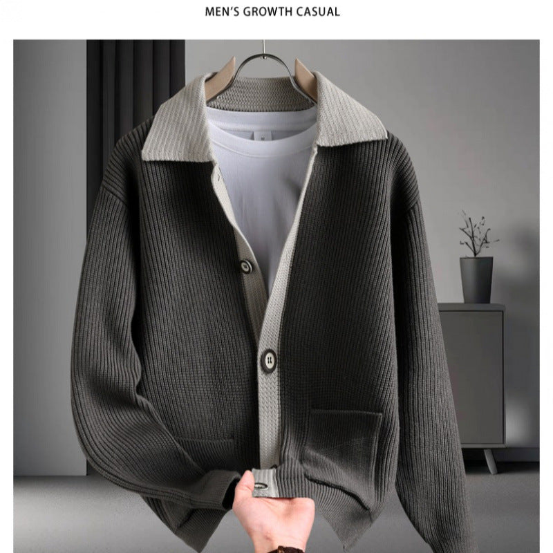Damen entspannte Strickjacke mit innovativem Schnitt und praktischen Taschen Echoarchiv