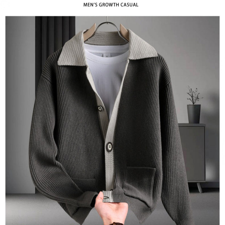 Damen entspannte Strickjacke mit innovativem Schnitt und praktischen Taschen Echoarchiv
