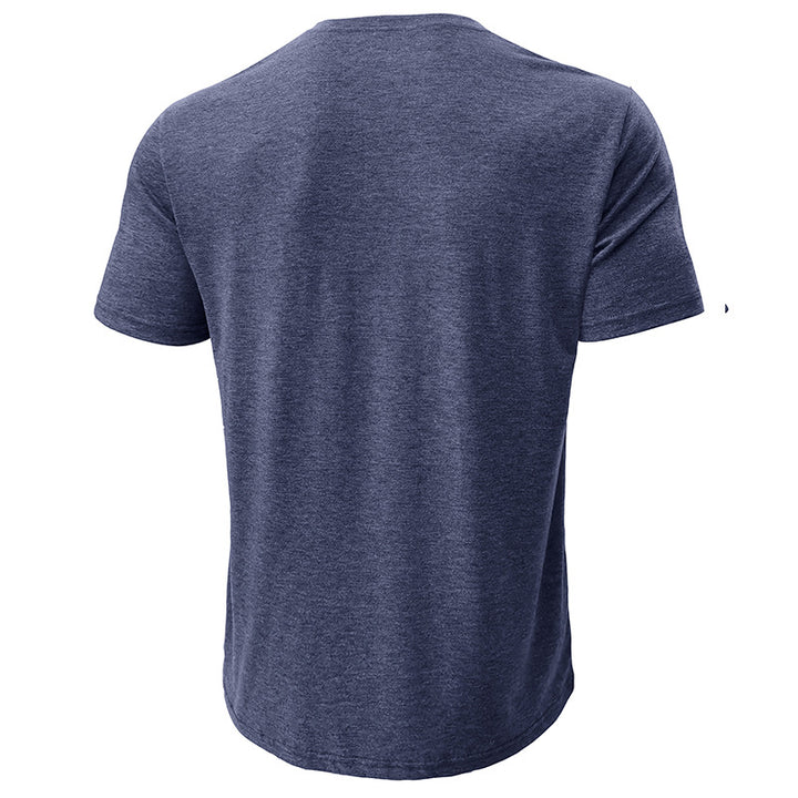 Herren Henley T-Shirt mit Knöpfen und lässigem Schnitt Echoarchiv
