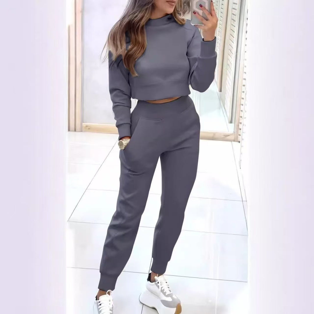 Damen Modischer Sweater und Jogginghose Set Echoarchiv