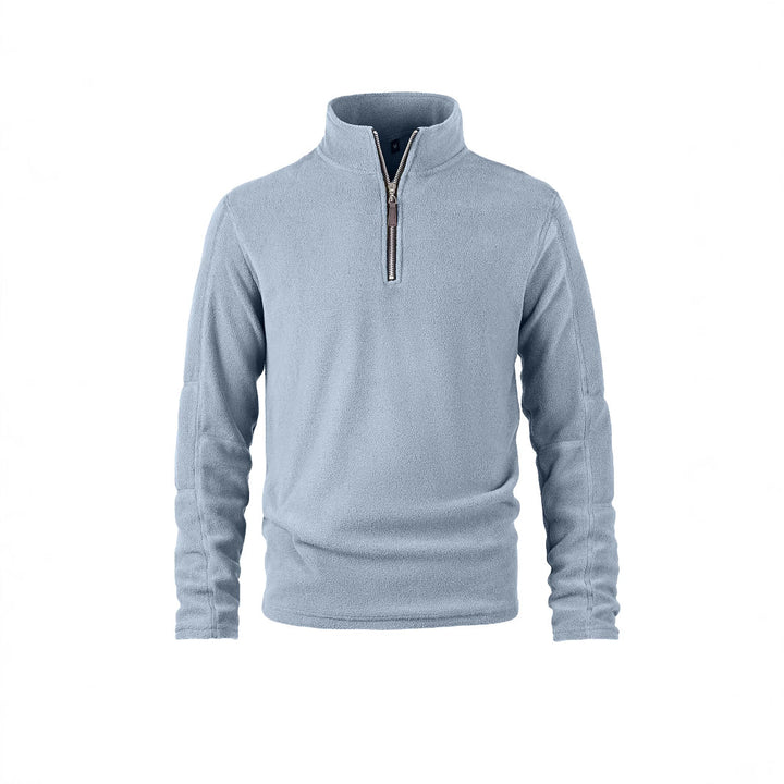 Herren Fleece-Pullover mit halbem Reißverschluss und hohem Kragen Echoarchiv