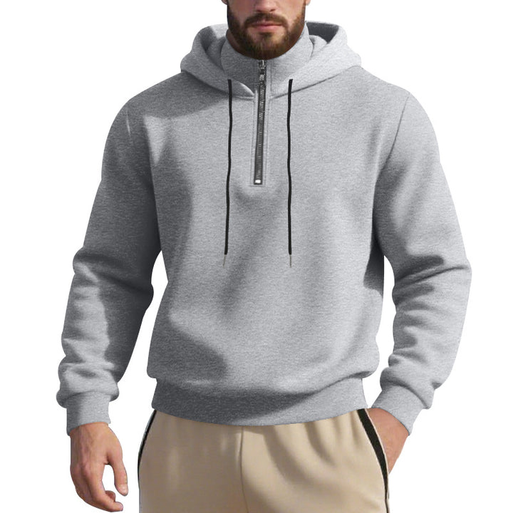 Herren Sweatshirt mit Reißverschluss und hohem Kragen Echoarchiv