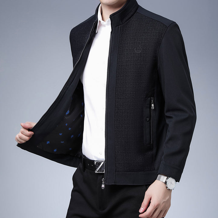 Herren elegante Freizeitjacke mit strukturiertem Design Echoarchiv