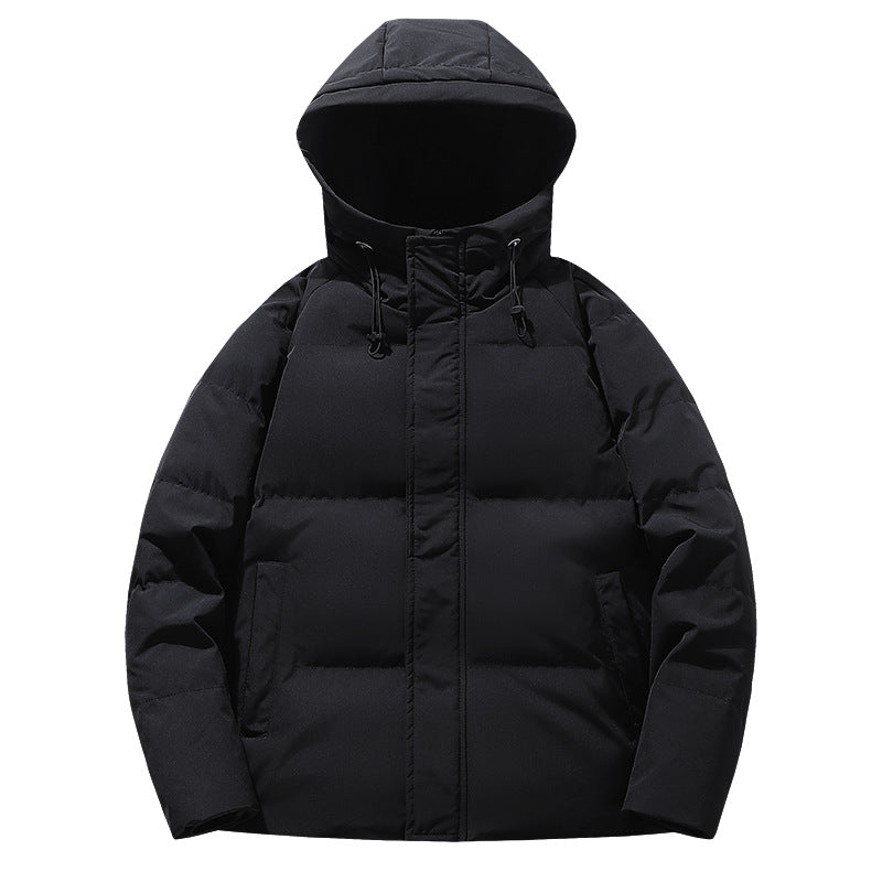 Herren Wattierte Kapuzen-Übergangsjacke mit Thermofüllung und hohem Stehkragen Echoarchiv