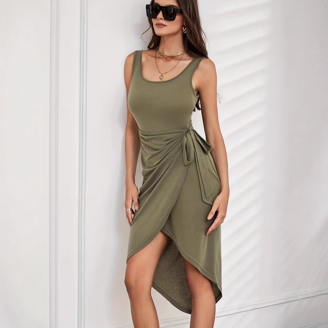 Damen Wickelkleid mit modernem Detail und figurbetonendem Schnitt Echo Archiv