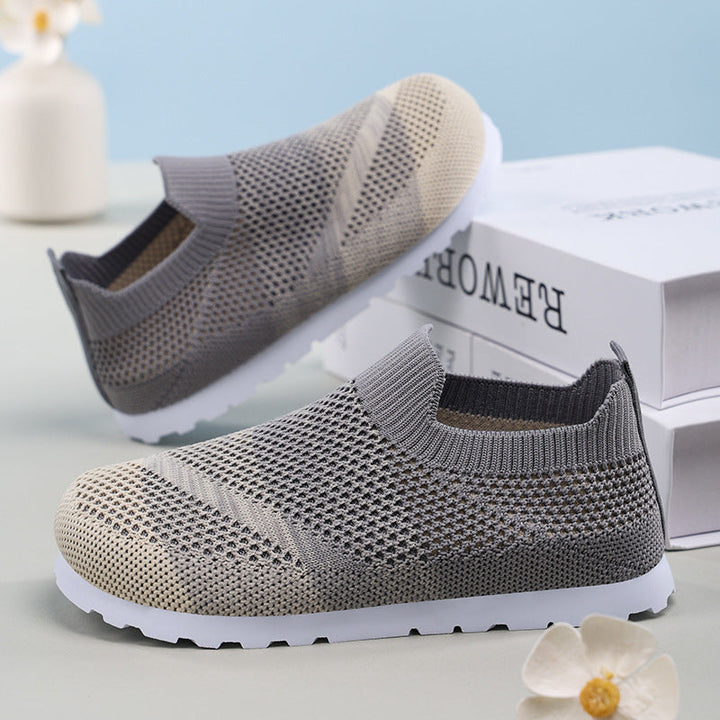 Damen Atmungsaktive Slip-On Sneakers mit elastischer Netzstruktur Echo Archiv
