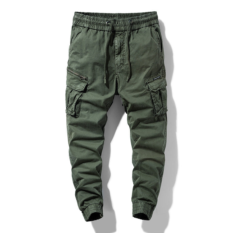 Herren Cargo-Joggerhose mit Tunnelzug, Multifachtaschen und geripptem Knöchelabschluss Echo Archiv