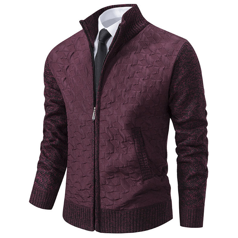 Herren Übergangsjacke mit hohen Kragen und gesteppter Innenseite Echoarchiv