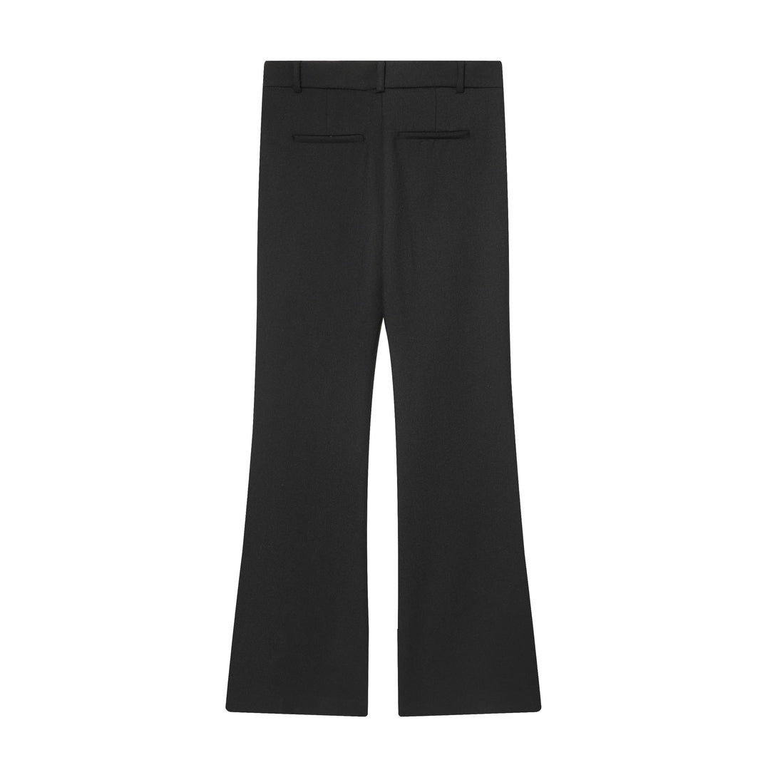 Damen nan taillierte Highwaist-Schlaghose mit verdeckter Frontleiste, Bügelfalte und Eingrifftaschen Echo Archiv