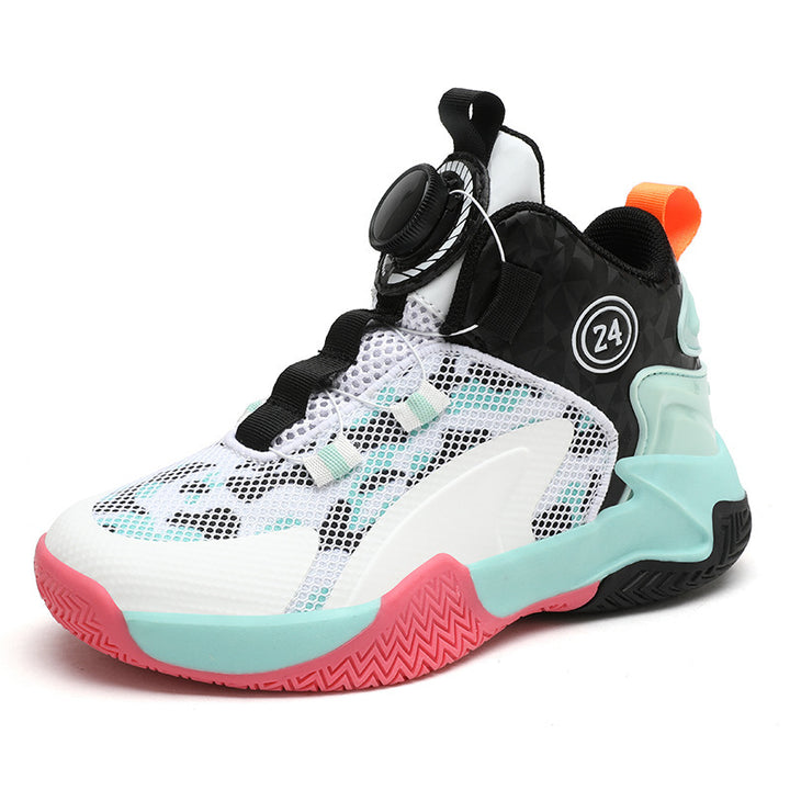Unisex atmungsaktive Basket-Performance-Sneaker mit Drehverschluss, verstärkter Ferse und griffiger Profillaufsohle – Norré