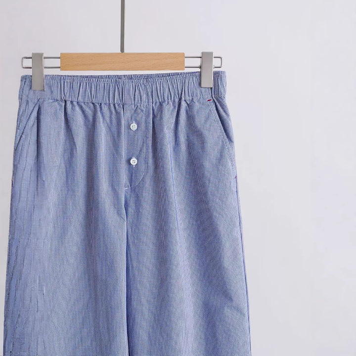 Damen Weit geschnittene Baumwollhose Echoarchiv