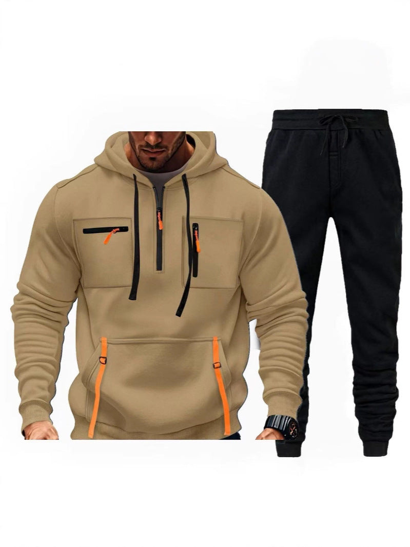 Herren multifunktionaler Kapuzenpullover und Jogginghose Kombination Echoarchiv