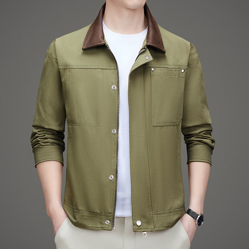 Herren Freizeitjacke im minimalistischen Design mit praktischen Taschen Echoarchiv