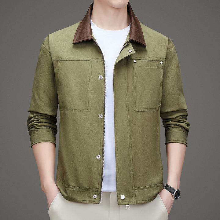 Herren Freizeitjacke im minimalistischen Design mit praktischen Taschen Echoarchiv