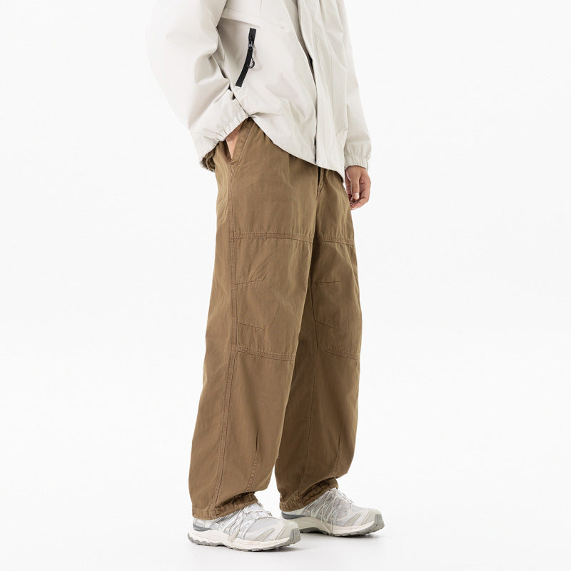 Herren relaxed Utility-Hose mit elastischem Bund, verstärkten Knien und Kordelabschluss Echo Archiv