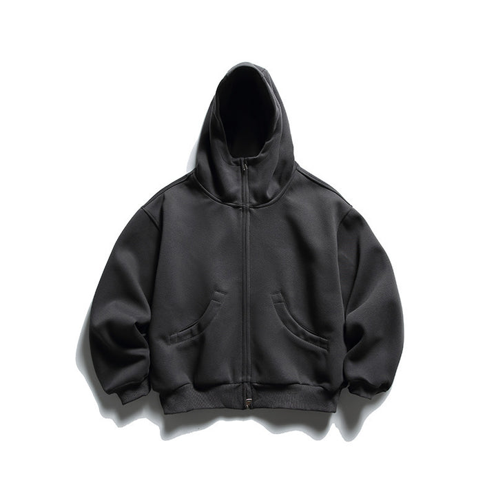 Unisex Oversize Zip-Hoodie mit hohem Kragen und Kängurutaschen Echo Archiv