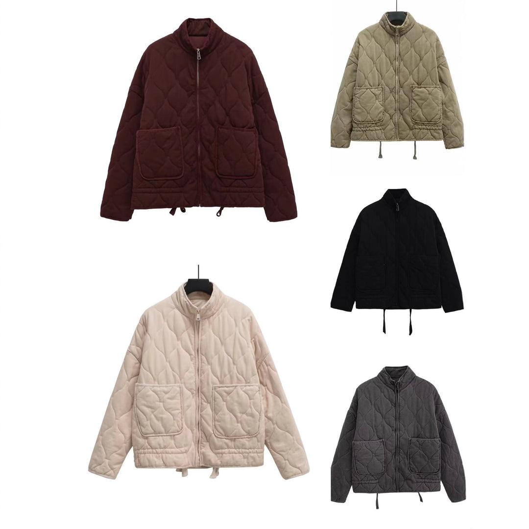 Damen Steppjacke mit Stehkragen, Kissensteppung und Tunnelzug Echo Archiv
