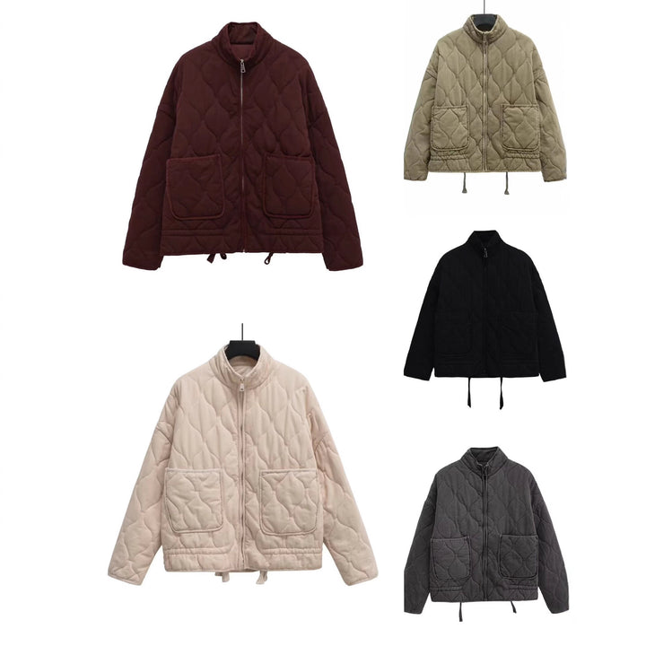 Damen Steppjacke mit Stehkragen, Kissensteppung und Tunnelzug Echo Archiv