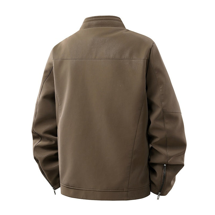 Herren Stilvolle und moderne Kunstlederjacke Echo Archiv