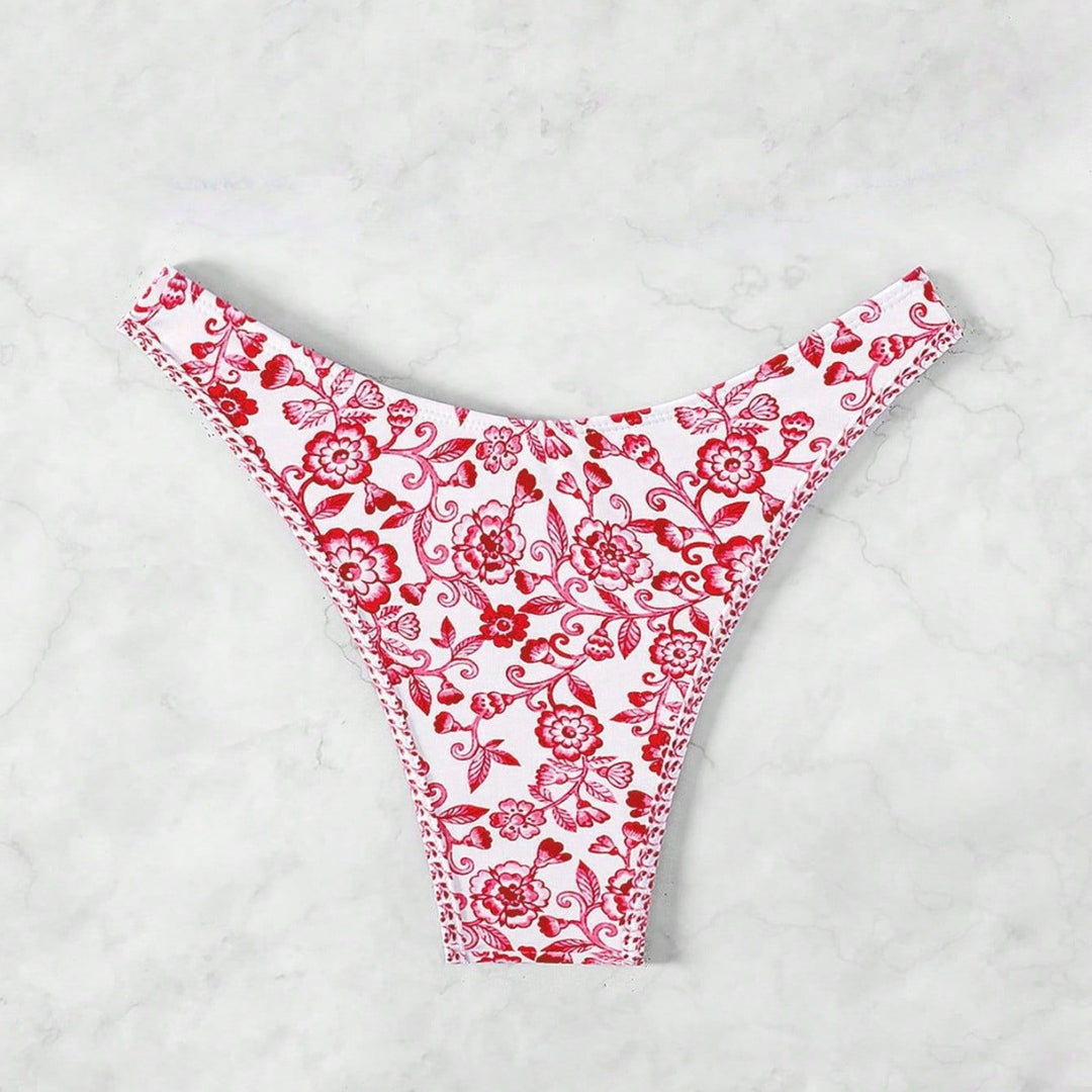 Damen Leopardenmuster Bikini-Set mit verstellbaren Trägern Echo Archiv