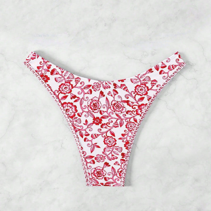 Damen Leopardenmuster Bikini-Set mit verstellbaren Trägern Echo Archiv