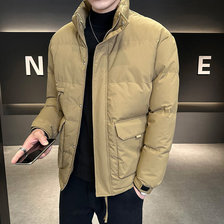 Herren Thermo-Steppjacke mit hohem Stehkragen und aufgesetzten Pattentaschen Echo Archiv