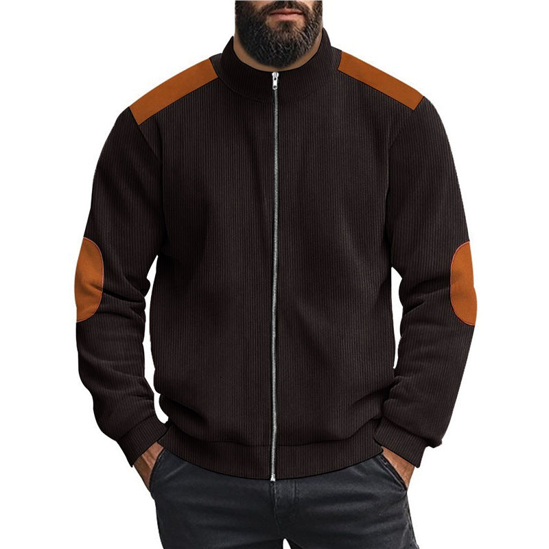 Herren Sportliche Zip-Jacke mit Taschen Echoarchiv