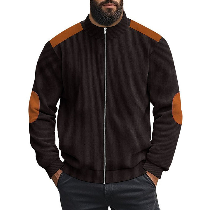 Herren Sportliche Zip-Jacke mit Taschen Echoarchiv