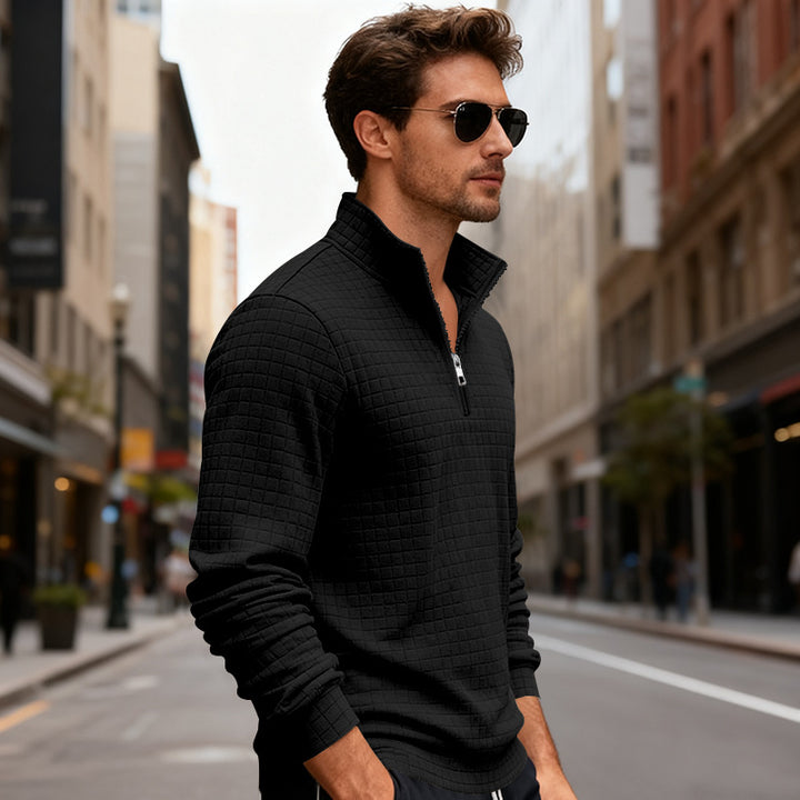 Herren Sportlicher Pullover mit Reißverschluss Echoarchiv