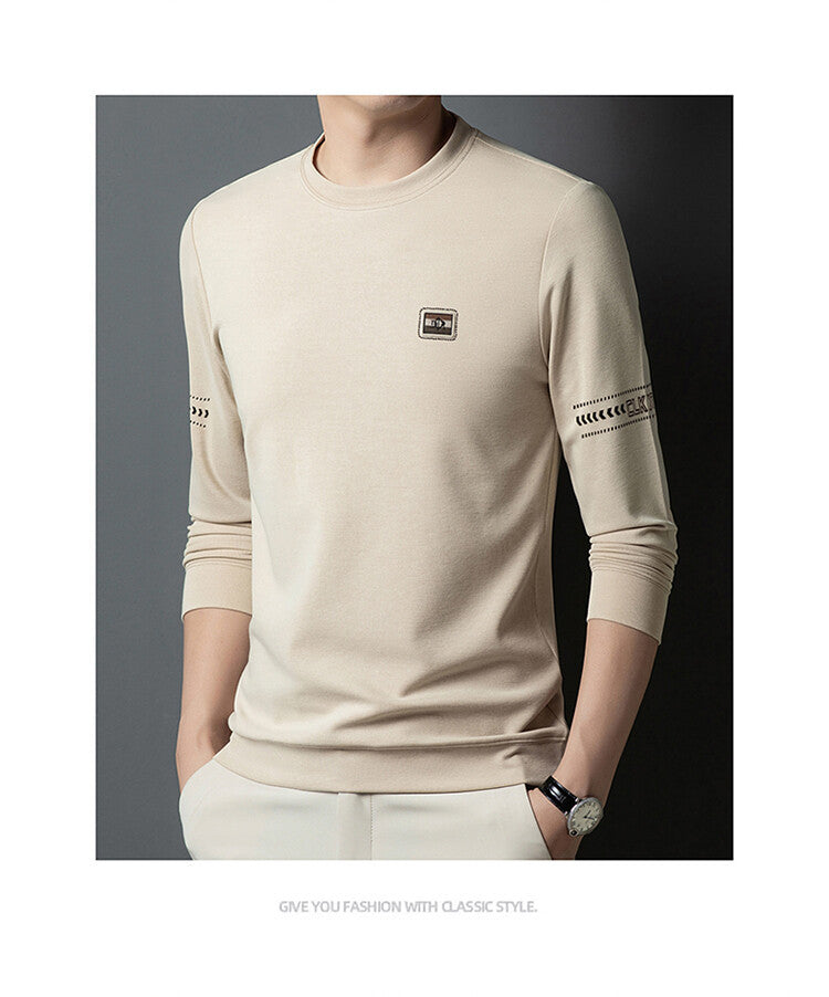 Herren Langarmshirt mit modischem Schnitt und feinen Akzenten Echoarchiv