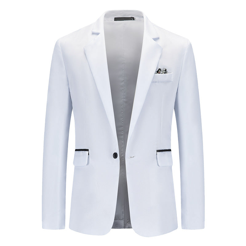 Herren Eleganter Anzugblazer mit feiner Struktur und modernem Schnitt Echoarchiv