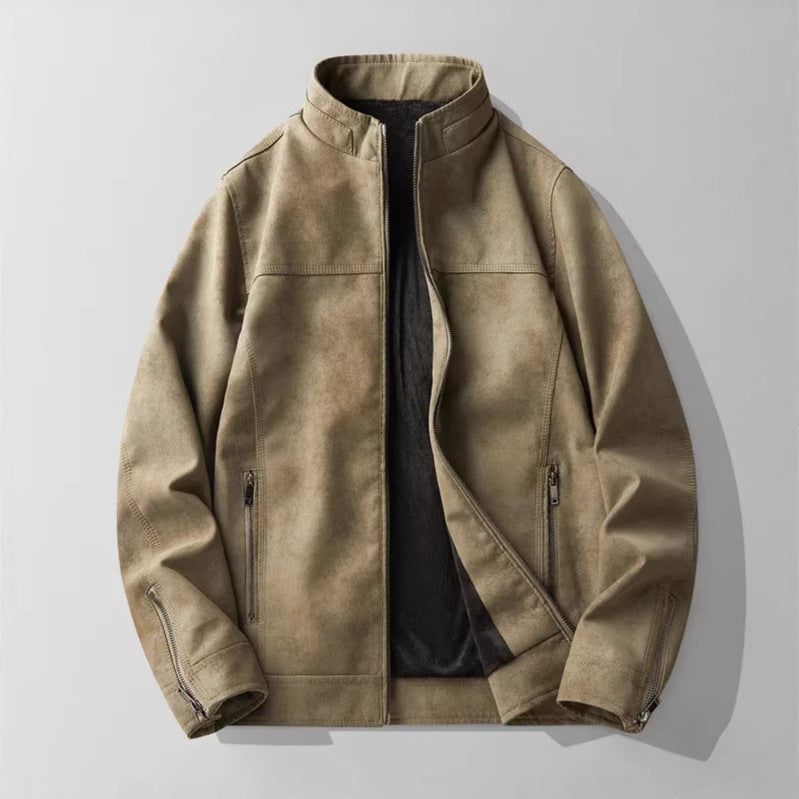 Herren Modische und Bequeme Suede Jacke