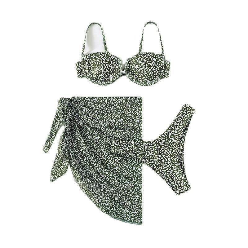 Damen Push-Up-Bikini mit elegantem Leopardenmuster Echo Archiv