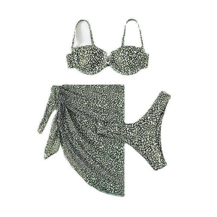 Damen Push-Up-Bikini mit elegantem Leopardenmuster Echo Archiv