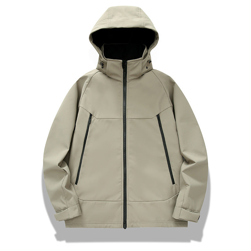 Herren Softshell-Outdoorjacke mit Kapuze wind- und wasserabweisend Echo Archiv