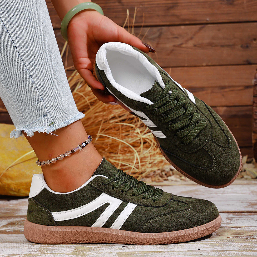 Damen Sportliche Sneakers aus hochwertigem Wildleder mit atmungsaktiver Sohle Echo Archiv