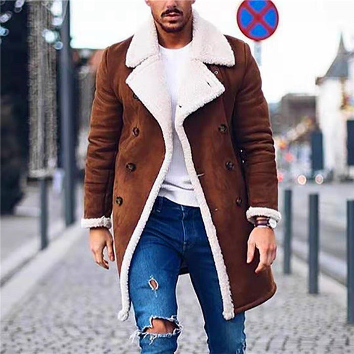 Herren Lammfellmantel mit luxuriösem Teddyfutter Echoarchiv
