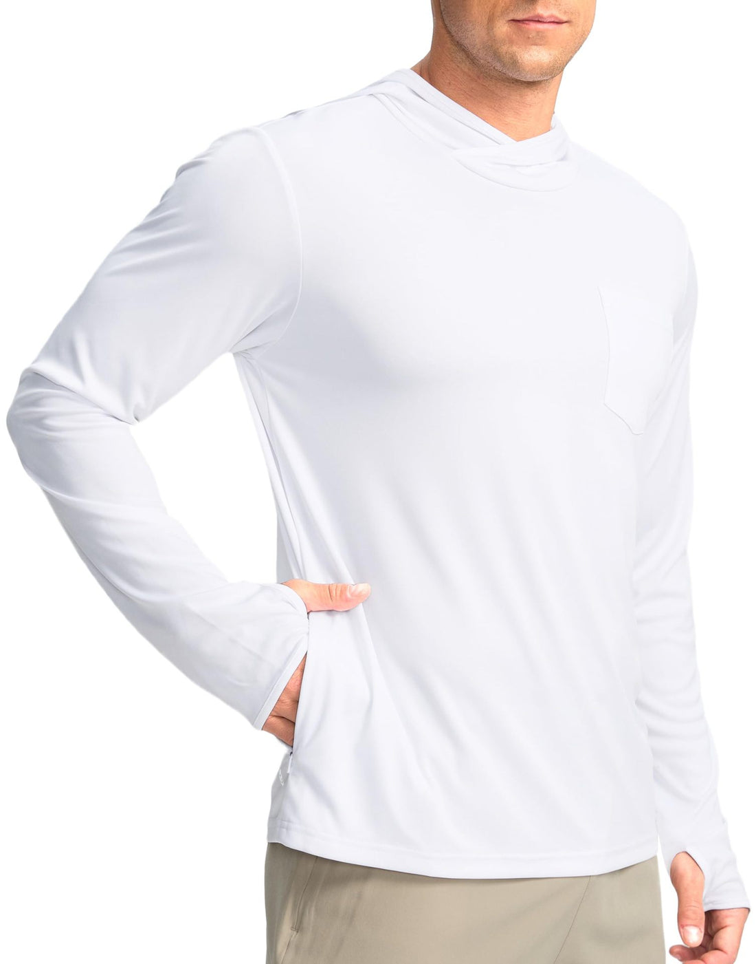 Herren Funktionsshirt mit Kapuze und Taschen – Avelline