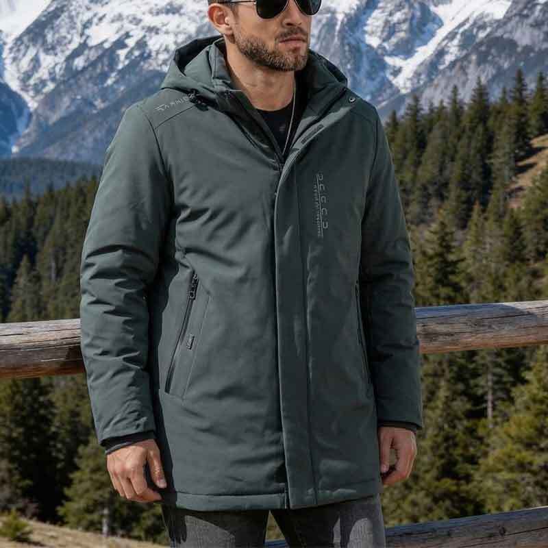 Herren Multifunktionale Übergangsjacke mit hohem Kragen Echo Archiv