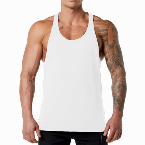 Herren Muskelshirt mit Racerback-Schnitt und atmungsaktivem Material Echoarchiv