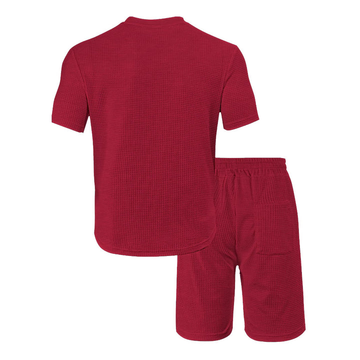 Herren Freizeit-Loungewear Set aus atmungsaktivem Material mit Taschen Echoarchiv