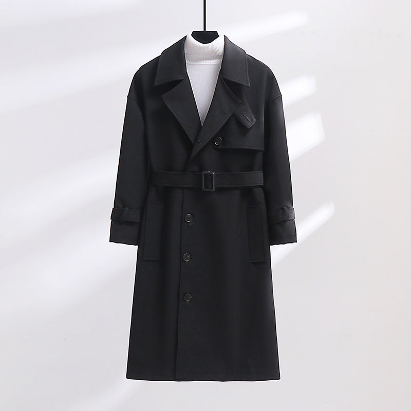 Damen Longline-Mantel mit Knebelverschluss und Raglanärmeln Echoarchiv