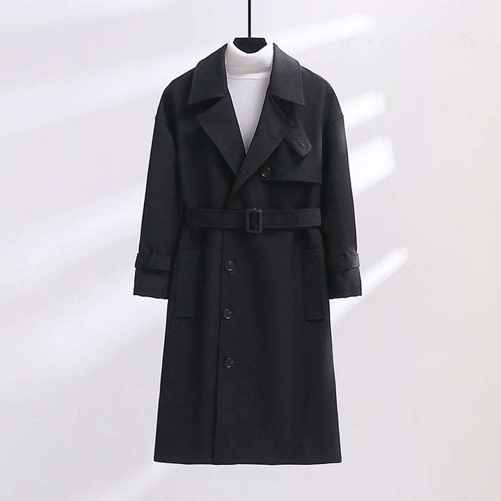 Damen Longline-Mantel mit Knebelverschluss und Raglanärmeln Echoarchiv