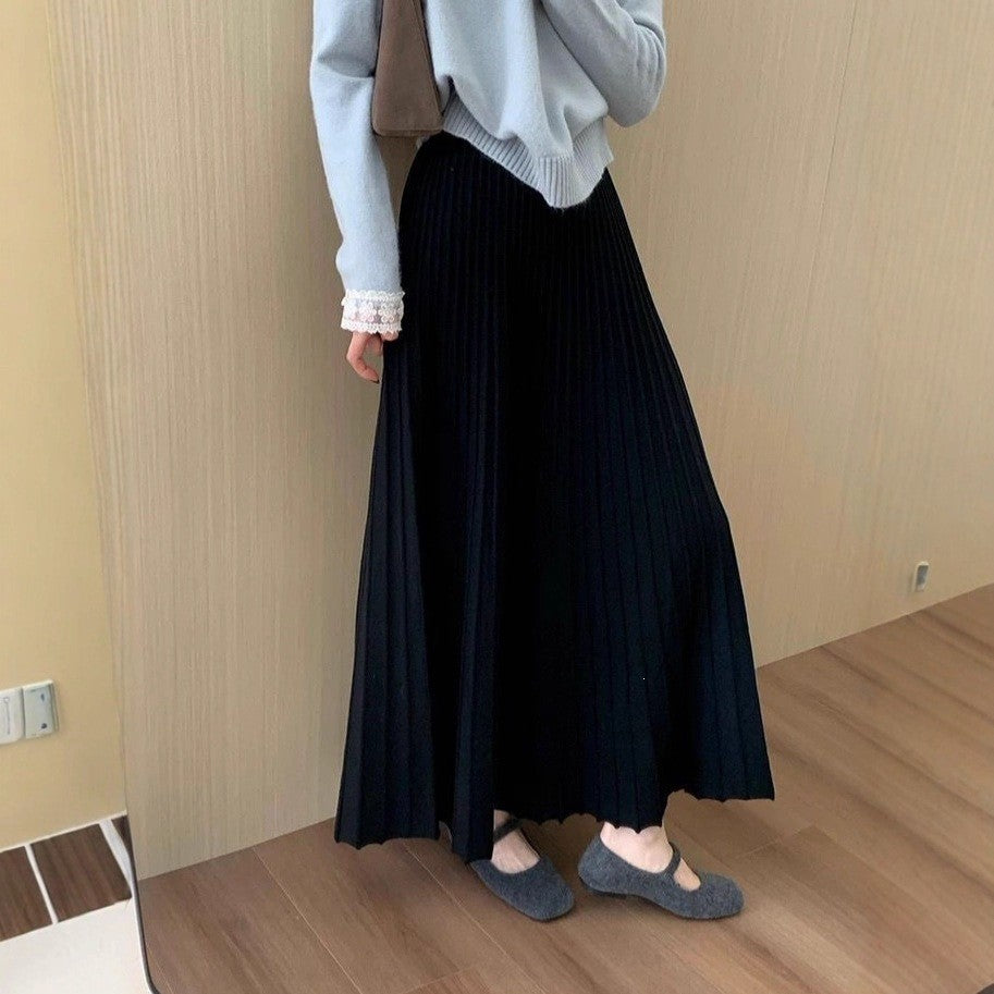Damen Fließender Midirock mit elegantem Plissee Echo Archiv