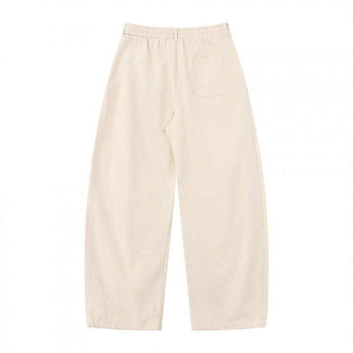 Damen Weite Culotte-Cargo-Hose mit elastischem Bund, Tunnelzug und aufgesetzten Taschen Echo Archiv