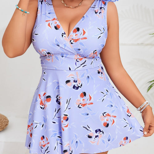 Damen Badekleid mit floralem Wickeldesign Echo Archiv