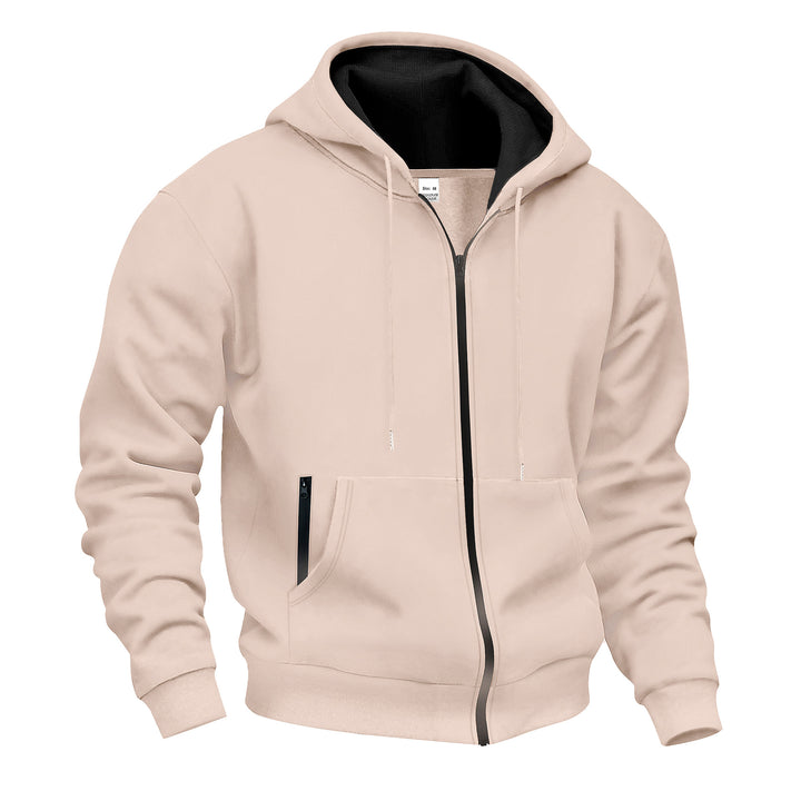 Herren Sweatjacke mit hohem Stehkragen und praktischen Reißverschlusstaschen Echoarchiv